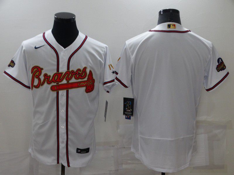 Men Atlanta Braves Blank White Gold Elite Nike 2022 MLB Jersey->atlanta braves->MLB Jersey